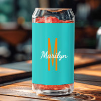 Initial Name | Dark Turquoise Orange Beverage