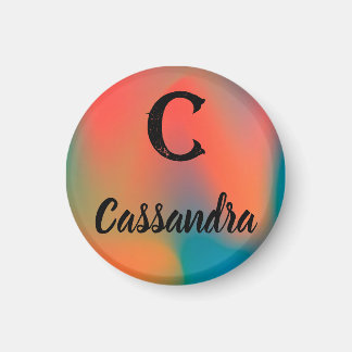 Initial & Name Magnet