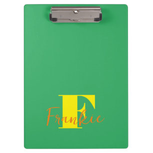 Initial + Name Personalised - Easy to Customise - Clipboard