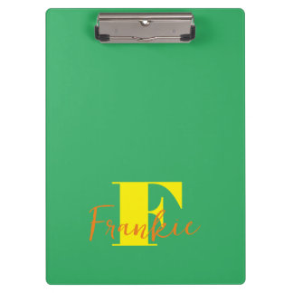 Initial + Name Personalized - Easy to Customize - Clipboard