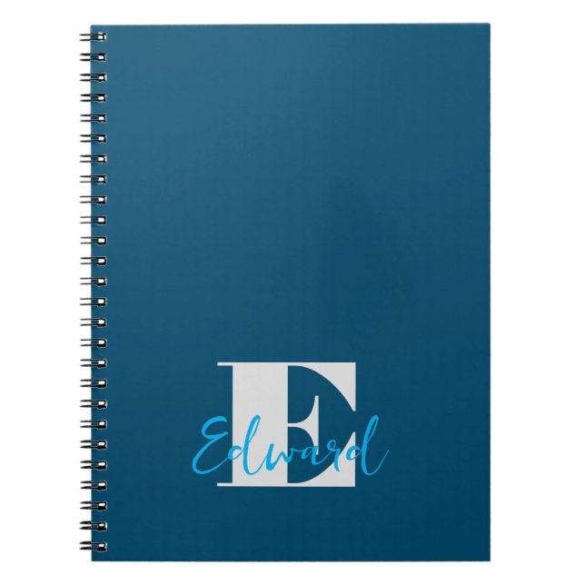 Initial + Name Personalized - Easy to Customize - Notebook (Front)