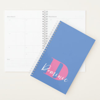 Initial + Name Personalized - Easy to Customize - Planner