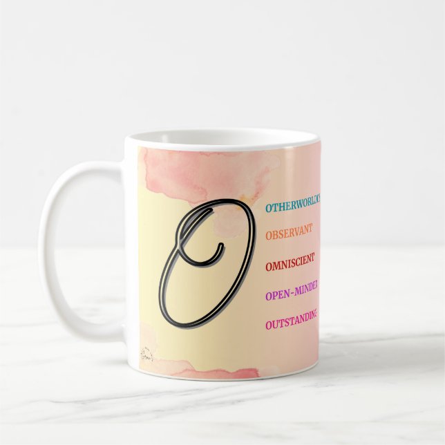 Initial "O" Mug (11oz) (Left)