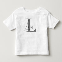 INITIAL personalised tshirt-bodysuit name