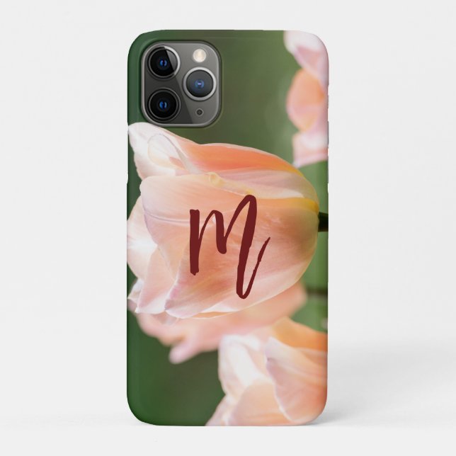 Initial Pretty gift Photography of roses Pink  Case-Mate iPhone Case (Back)