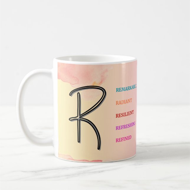 Initial "R" Mug (11oz) (Left)