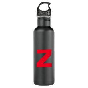 Initial Red Monogrammed Huge Letter Own Name 710 Ml Water Bottle