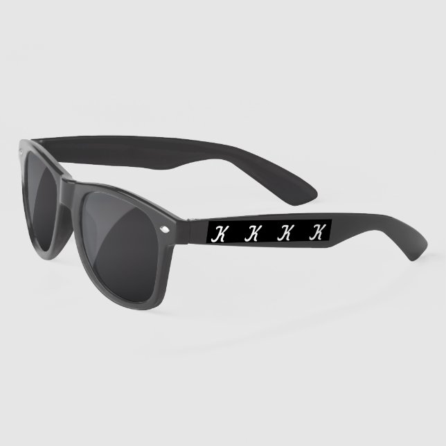Initial Sunglasses (Black & White) (Left)