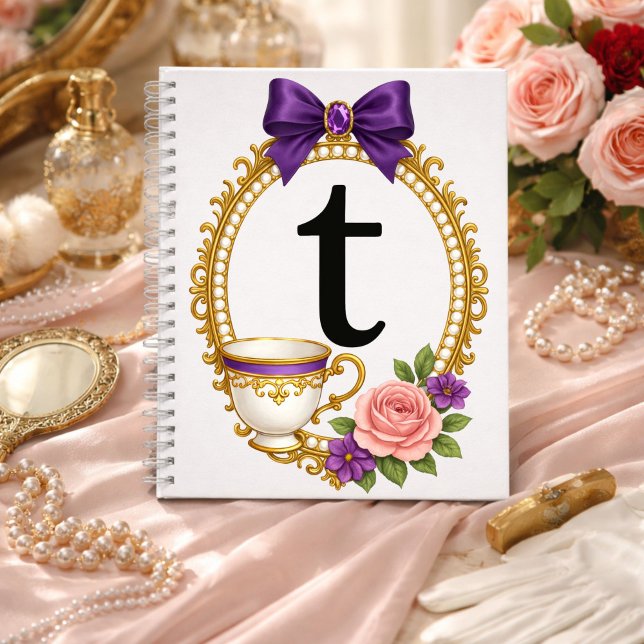 Initial T Relaxing Elegant Regency Notebook (Creator Uploaded)