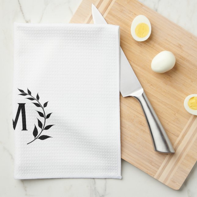 Initial Tea Towel (Quarter Fold)
