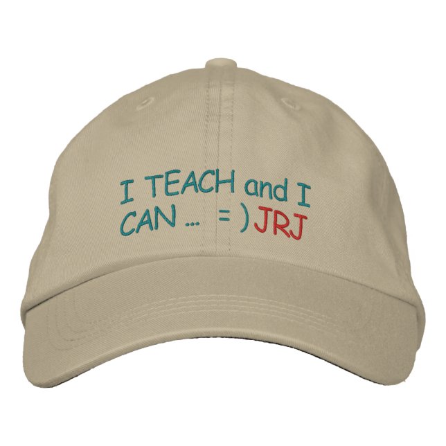 Initial Your "Teachers CAN" Cap - SRF (Front)