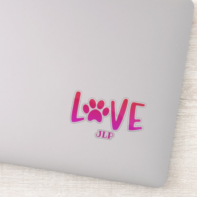Initialled Love Paw (Detail)