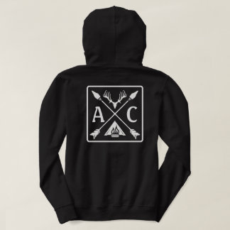 Initials Antlers Arrows Outdoor Adventure Hoodie