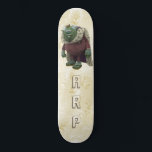 *~* Initials Damask Royal Troll AP89 Skateboard<br><div class="desc">(Search code AP89 for Troll items and AP88 for mediaeval theme items ) Easily Transfer to other Zazzle Products. BLACK background Skateboard. The bright and oh so happy NEON Rainbow colours just pop the TROLL images and LETTERS. Customise / Personalise your INITIALS / MONOGRAM and play with the font and...</div>
