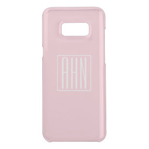 Initials Monogram   Light Pink Uncommon Samsung Galaxy S8 Plus Case