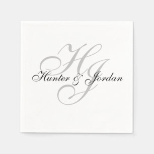 "Initials" Paper Napkins