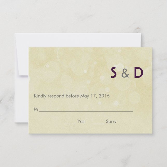 Initials Response Card (Front)