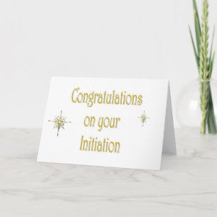 Initiation Card