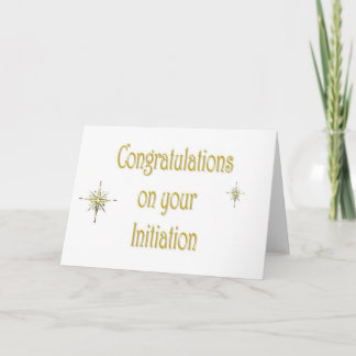 initiation card
