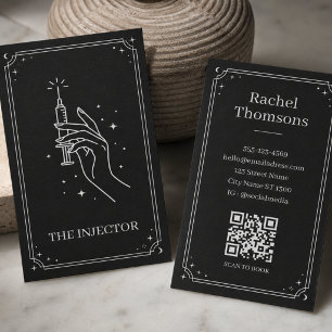 Injector Black Celestial Tarot QR Layout Business Card