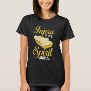 Injera Bread Ethiopian Food Flatbread Recipe T-Shirt