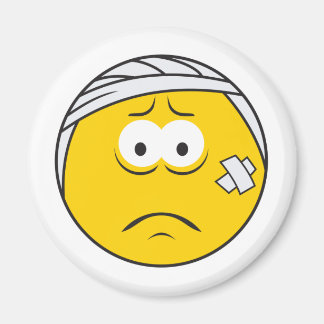 Injured Boo boo Face Magnet
