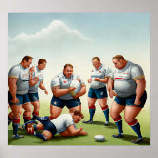 Injury Break - Rugby Art Print