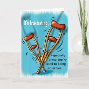 Injury Get Well Greeting Card