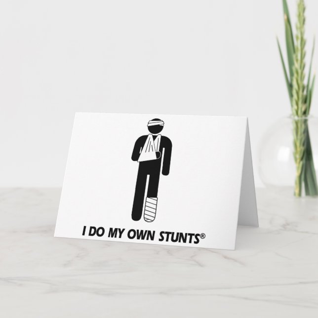 Injury My Own Stunts Card (Front)