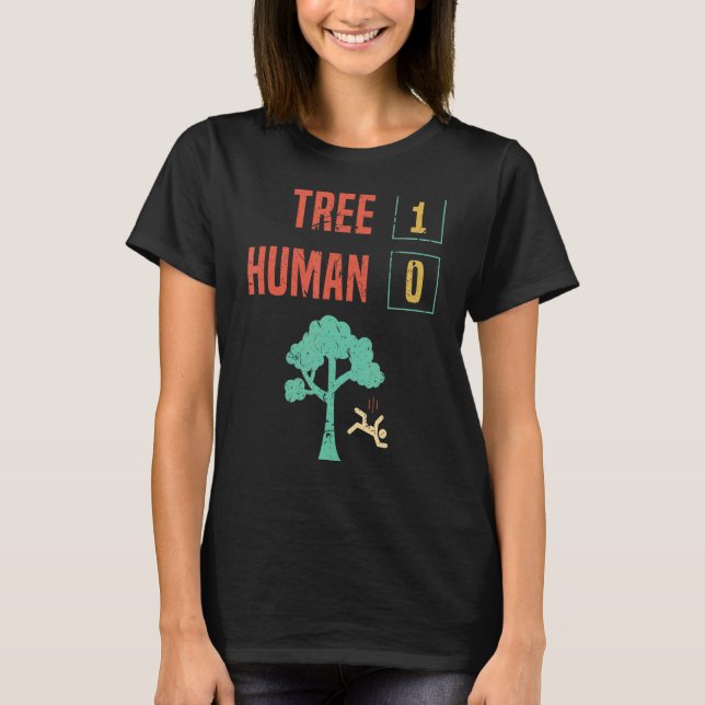 Injury Recovery Human Tree Accident Broken Bone T-Shirt (Front)