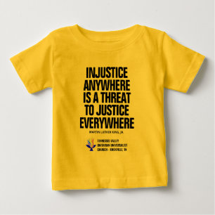 Injustice / Justice Tellow Baby T-Shirt
