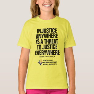 Injustice / Justice Tellow T-Shirt