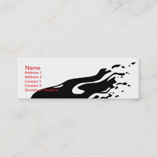 Ink Abstract -Skinny Mini Business Card