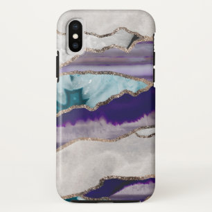 Ink Agate Gold Glitter Glam #2 (Faux Glitter) #art Case-Mate iPhone Case