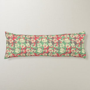 Ink and Roses Harmony - Seamless Pattern Body Cushion