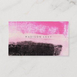 Ink Art Modern Vibrant Hot Pink Black Appointment 