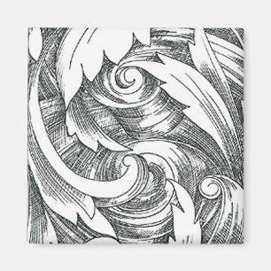 Ink Art Swirl Magnet