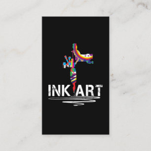 Ink Art tshirt Tattoo Equipment Tattoo Artist Business Card