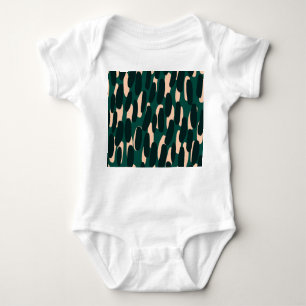 Ink blobs, hand-drawn, bright seamless. baby bodysuit