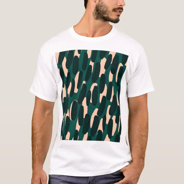 Ink blobs, hand-drawn, bright seamless. T-Shirt (Front)