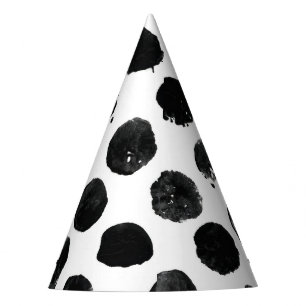 Ink Blot Dots Party Hat