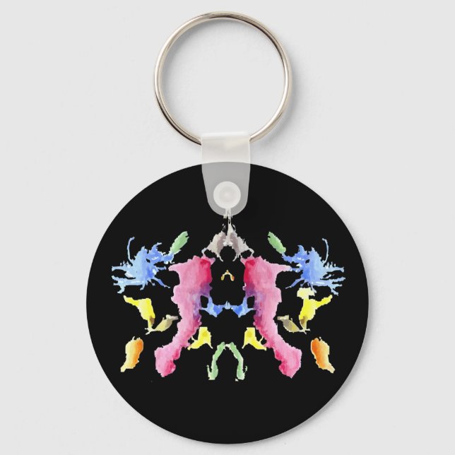Ink Blot Keychain #10 (Front)