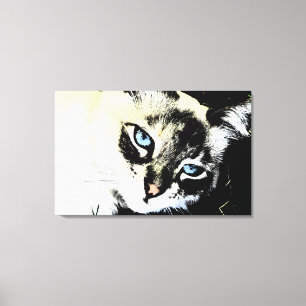 Ink Cat Wrapped Canvas