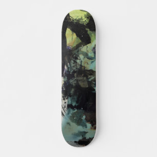 ink collage skateboard 7-1/8"