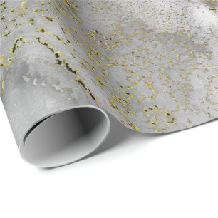 Ink Copper Gold Liquid Paint Grey Black White Wrapping Paper