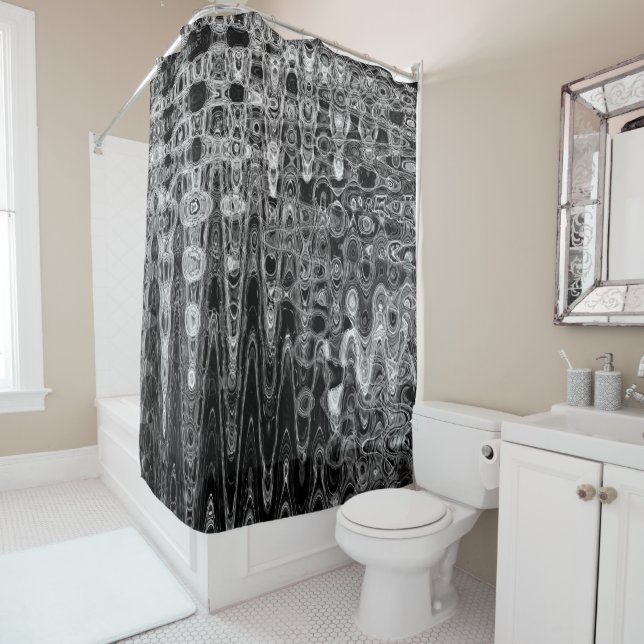 Ink & Echo I Shower Curtain by Artist C.L. Brown (In Situ)