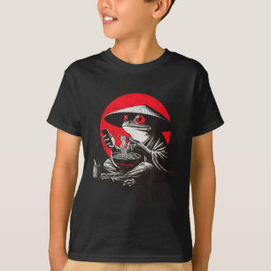 Ink Frog Ninja Cellphone Ramen Delicious Vintage T-Shirt