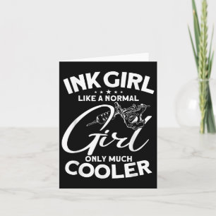 Ink Girl - Tattoo Lover Tattooist Tattoo Artist Card