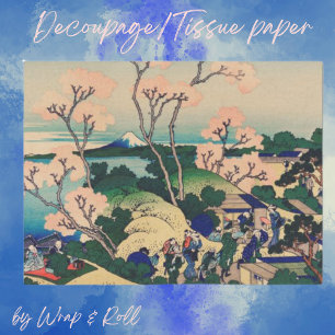 Ink Graphics Asian Decoupage Craft Tissue Paper