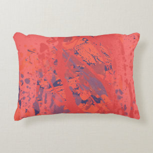 Ink hand made painting. Abstract wall art. Creativ Decorative Cushion